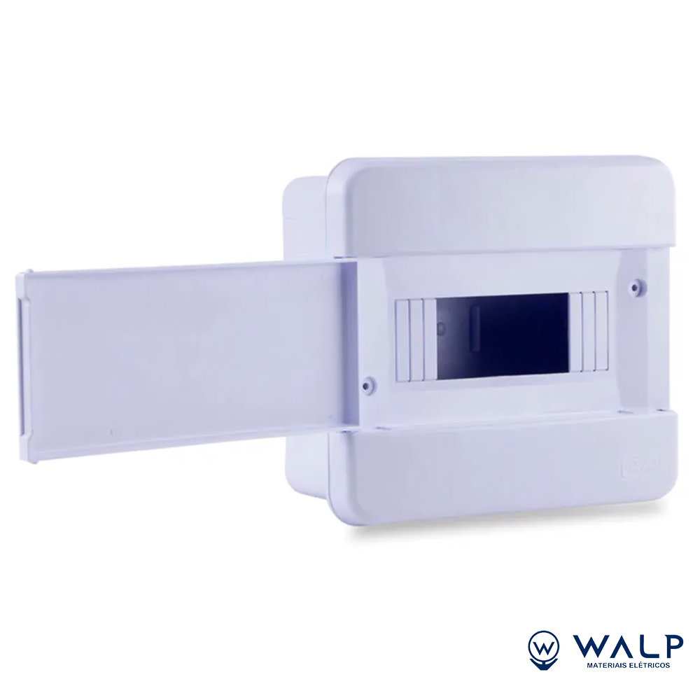 QUADRO EMBUTIR FORCE LINE 08 DISJUNTORES